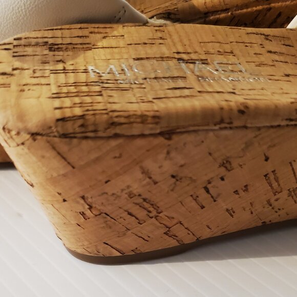 MICHAEL SHANNON WHITE SLIP-ON WOMEN'S SANDALS SIZE 7 - Picture 6 of 9